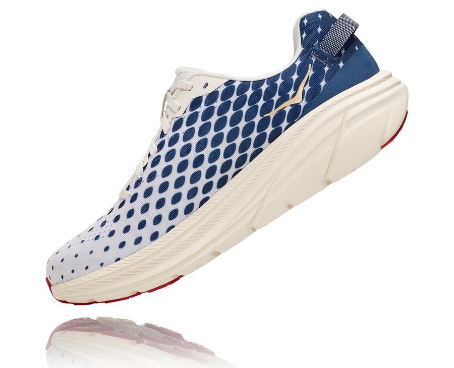 Tenis Hoka One One Hombre Blancos/Azules - Rincon 2 - UJIR54730